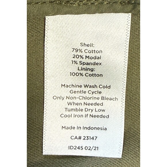 Talbots Women’s Green Utility Cotton Blazer Casual Workwear Chore Coat Size 12 - Picture 6 of 9